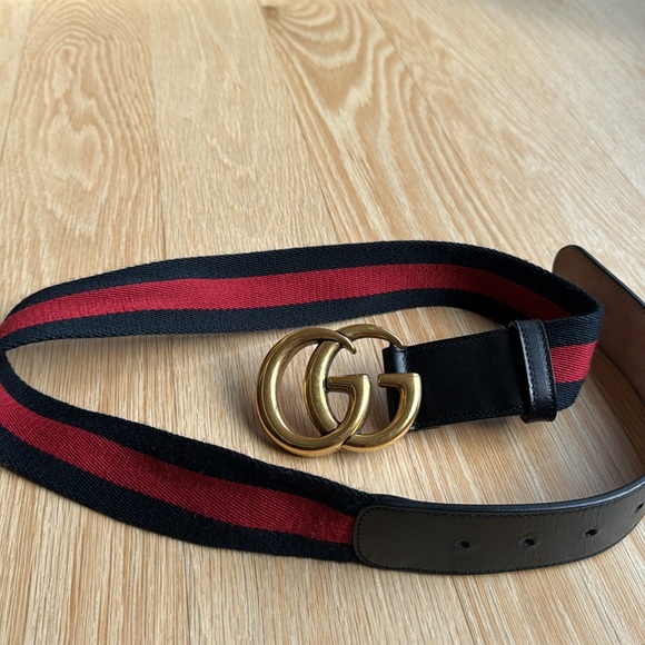 Gucci Web Accent Canvas Belt - Picture 3 of 8